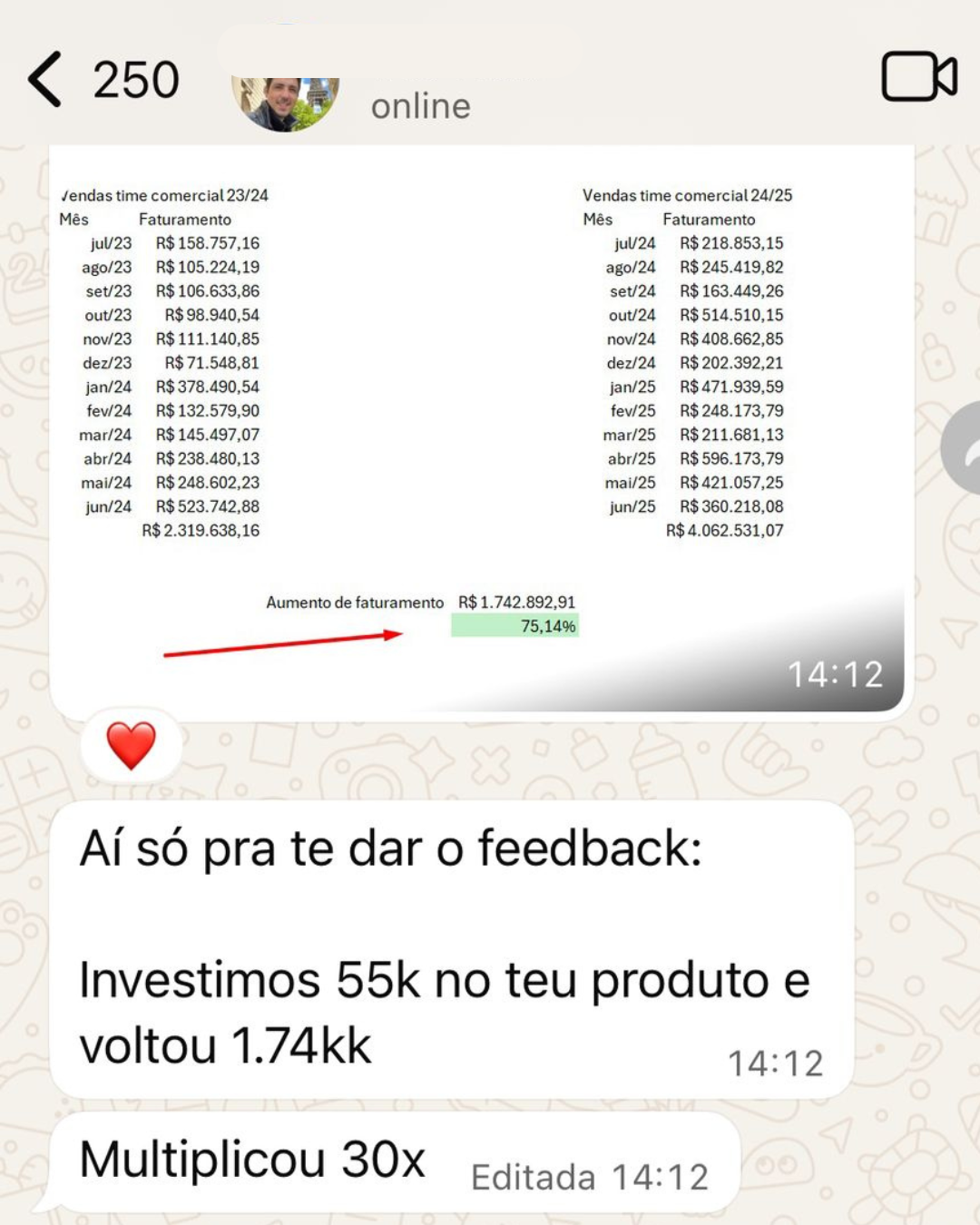 Depoimento de empresário